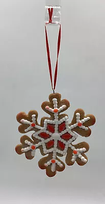 Resin Snowflake Sparkling Christmas Ornament. • $6.29