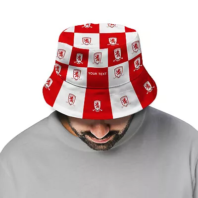 Middlesbrough FC Chequered Football Bucket Hat | Officially Licenced Hat • £19.99