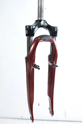 700c 28” SUNTOUR HYBRID CR-8 SUSPENSION FORK PRELOAD 1 1/8” 300mm V BRAKE RED • £25