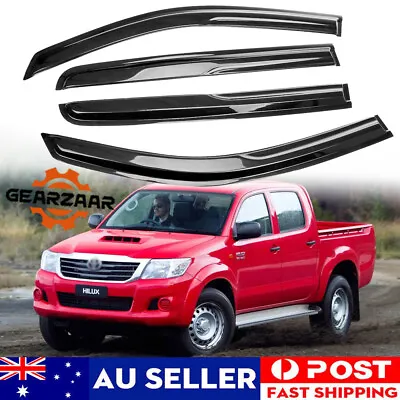 $42.99 • Buy Weather Shield Window Visors Weathershields To Fit For Toyota Hilux 2005-2015 AU
