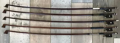 Five Vintage 3/4 Size Violin Bows For Restoration • $150