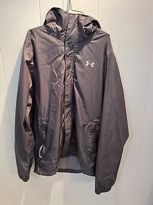 Under Armour Storm 3 Mens Waterproof Windproof Golf Rain Jacket Grey Sz Medium • $20