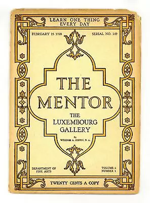 Mentor Magazine #149 GD- 1.8 1918 Low Grade • $3