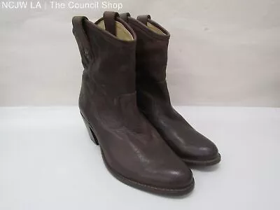 FRYE Women's Brown Leather Ankle Boots- SZ 7.5B • $40