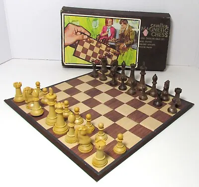 Vintage Magnetic Chess Set In Original Box • $14.99