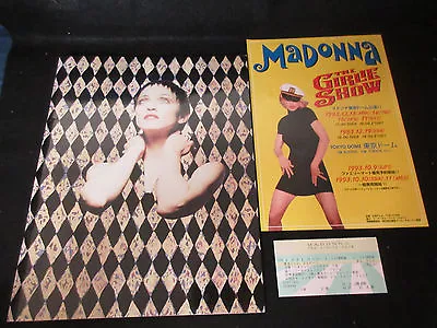 Madonna Girly Show 1993 Japan Tour Book With Ticket Stub Flyer Concert Program • $99.99