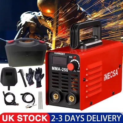 Portable Mini ARC MMA‑250 Amp IGBT Inverter Welder Electric Welding Machine UK • £47.75