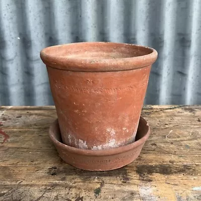 Antique Sankey Bulwell Terracotta Vintage Plant Pot Hand Thrown Made 8” X 7” • £25