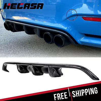 HECASA For 2015-2018 BMW F8X M3 M4 Style Carbon Fiber Color Rear Bumper Diffuser • $62.81