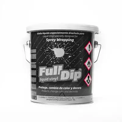 Full Dip 4L Tub Solid & Metallic Colours - Matt Spray Wrap Peelable Car Paint • £94.99