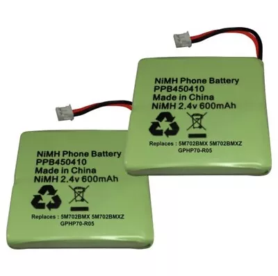 £11.97 • Buy 2 Batteries For BT Verve 410/450 Cordless Telephone PPB450410 2.4V 600mAH  NEW 