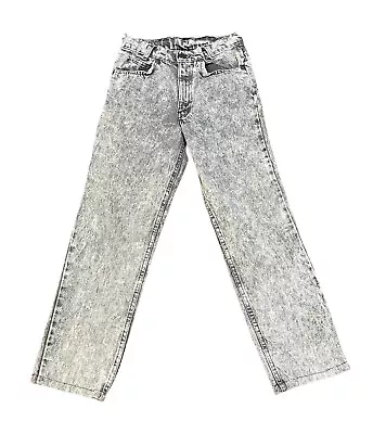 Vintage Levi's 705-0256 Student Men’s 29x26 Distressed Gray Acid Wash Jeans USA • $29.95