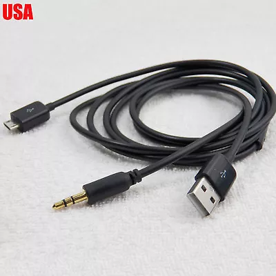 Car AUX Charger Micro 5pin To 3.5mm Stereo Audio & USB Samsung Galaxy S4 Cable • $8.90