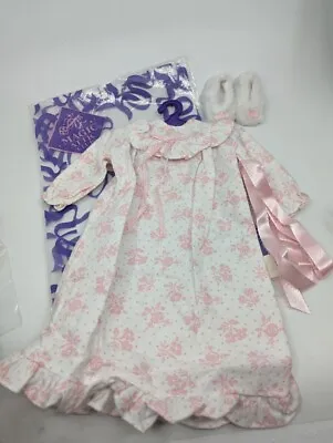 Magic Attic Heather’s 18  Doll Nightgown Set + Hair Ribbon & Slippers Complete • $16.04