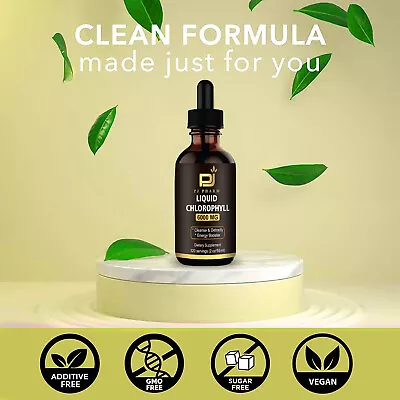 £12.99 • Buy Liquid Chlorophyll  A   Mint Flavor Drops For Water HIGH Strength 6000mg
