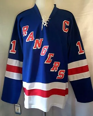 Mark Messier New York Rangers Blue & White  1997-2007 Throwback  CCM NHL Jersey • $119.99