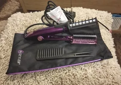 InStyler Rotating Iron Ionic Ceramic Mauve With Comb & Bag • £17.99