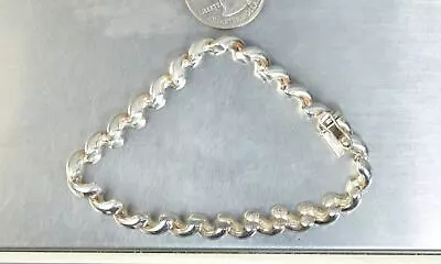 CrazieM Sterling 925 Silver Vintage Southwest Estate Bracelet 7.5-8  19.5g X40 • $0.99