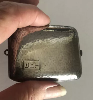 $42 • Buy Antique Sterling Silver Art Nouveau Match Safe Vesta Box Monogramed Has Pat.
