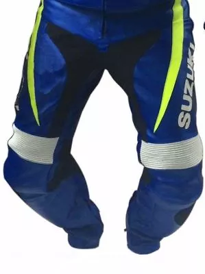 Motorcycle Suzuki Leather Bikers Pants-Motorbike Riding Trouser-MotoGp • $174.99