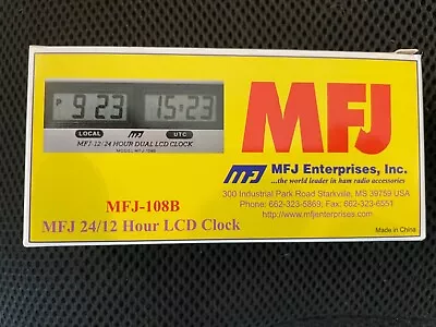 MFJ-108B 24/12 Hour LCD Clock  • $25.50