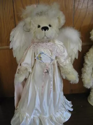  24  Barbara Garrett Designer Mohair Angel Teddy   Bear • $69.95