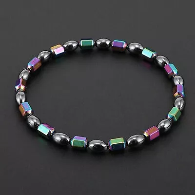 For Women Men Magnetic Therapy Anklet Jewelry Gift Hematite Anklet Bracelet • $13.53