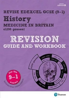 Pearson REVISE Edexcel GCSE History Medicine In Britain Revision Guide/Workbook • £4.25