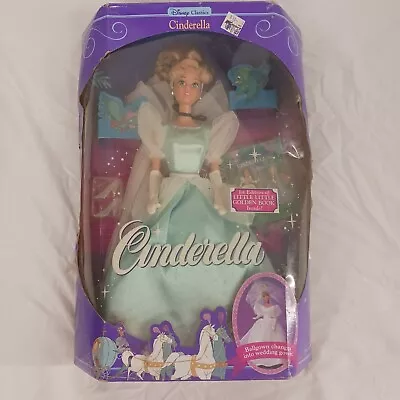 Vintage Disney Classics Cinderella Barbie Doll 1991 W/Little Golden Book Inside • $22