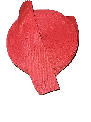 2 In Red Nylon Webbing By The Yard • $1.25