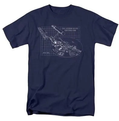 Classic Star Trek Enterprise Blue Prints Diagram Cut-Away T-Shirt XXL NEW UNWORN • $23.99