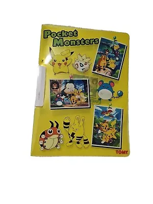 Vintage Pocket Monsters Binder ( Empty) 1999 Tomy Japan 9  X 12  • $11.95