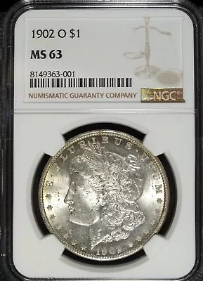 1902 O NGC MS 63 Morgan Silver Dollar ☆☆ Great Collectible ☆☆ 001 • $78.89