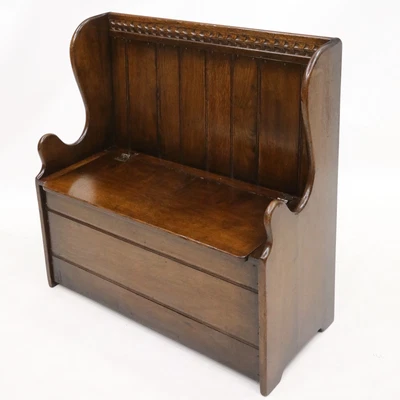 £687 • Buy Titchmarsh And Goodwin Monks Bench Settle Pew Hall Seat Chest FREE UK Delivery