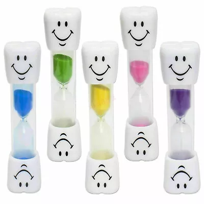 ❤2 Minutes Smiley Hourglass Timer Children Tooth Brushing Hourglass Sand Clock❤ • $13.28