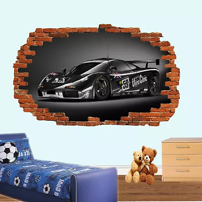 Fast British Racing Car Wall Stickers 3d Art Mural Poster Office Home Decor Ud9 • £15.99