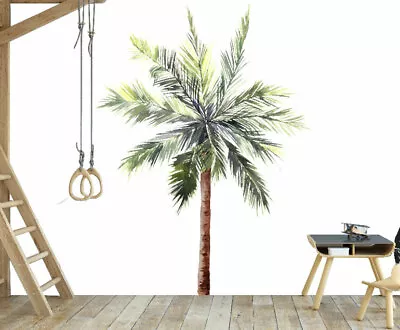 Beach Palm Tree Plant Wall Sticker Nursery Decal Baby Room Decor Art Mural Brown • $29.99