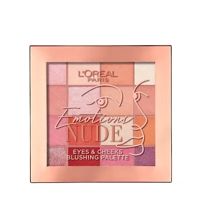 L'Oreal Emotions Nude Eyes & Cheeks Blushing Palette Eyeshadow Blusher Pink Plum • £8.99