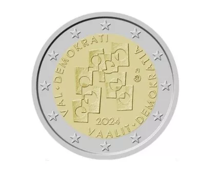 Finland 2024 2 Euro UNC Coin Elections And Democracy • $9.99