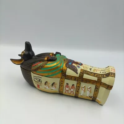 Veronese Anubis Jackal Sarcophagus 7  Mummy In Coffin Egyptian • £34.95