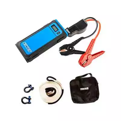 Adventure Kings 1000A Lithium Jump Starter + Hercules Snatch Strap Kit 4WD SUV • $139.90