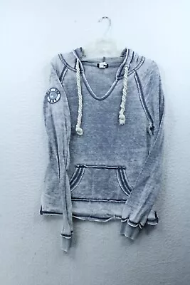 Venus Seas The Day Womens Gray Long Sleeve Hoodie Sz M • $17.50