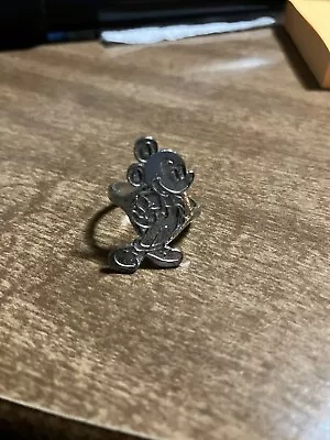 Mickey Mouse Sterling Silver Ring Size 7 • $24.99