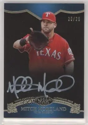 2012 Topps Tier One On The Rise Auto White Ink /25 Mitch Moreland #OR-MMR Auto • $17.79