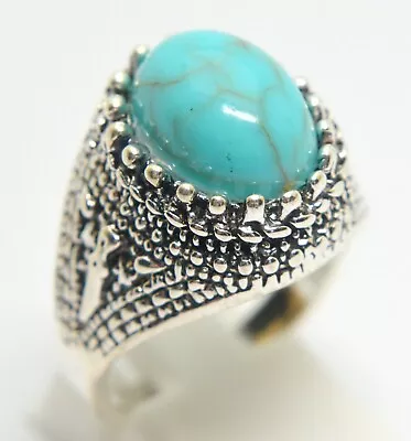 Powerful Blue Turquoise Ring • $1.25