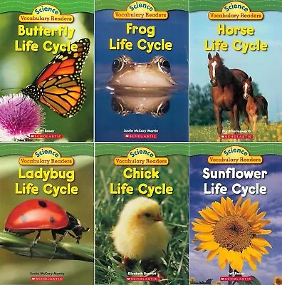 Science Vocabulary Readers Set: Life Cycles: Exciting Nonfiction Books That... • $17.50