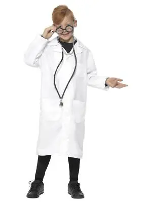 £7.57 • Buy Explosive Mad Scientist Wig, Goggles & Doctor Lab Coat Costume 4-12 Yrs