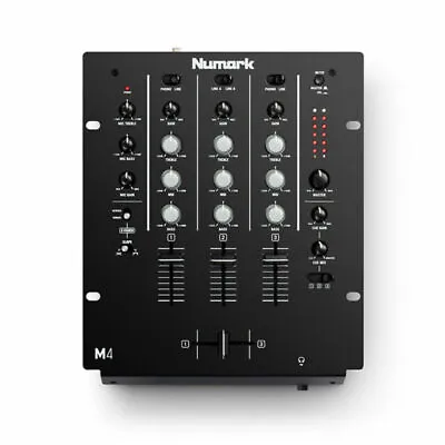 Numark M4 Three-Channel Scratch DJ Mixer - Black • £95