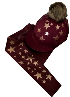 Cross Country Colours Base Layer/SilkBurgundy With Rose Gold Stars • £49.28