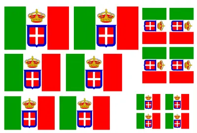 1:35 WW2 Italian Flags On 100% Cotton Model/diorama Set 2 • $12.30